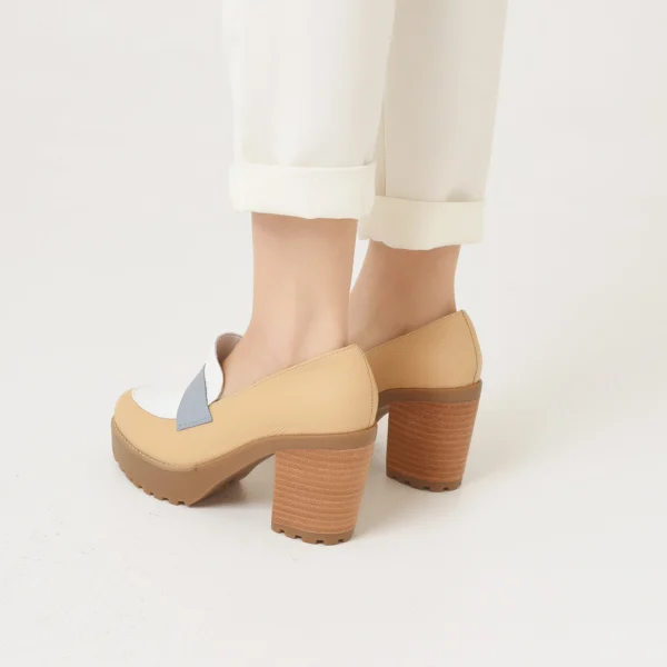 Moca Mari camel, celeste y blanco - Image 3