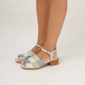 Patch celeste, aqua y natural